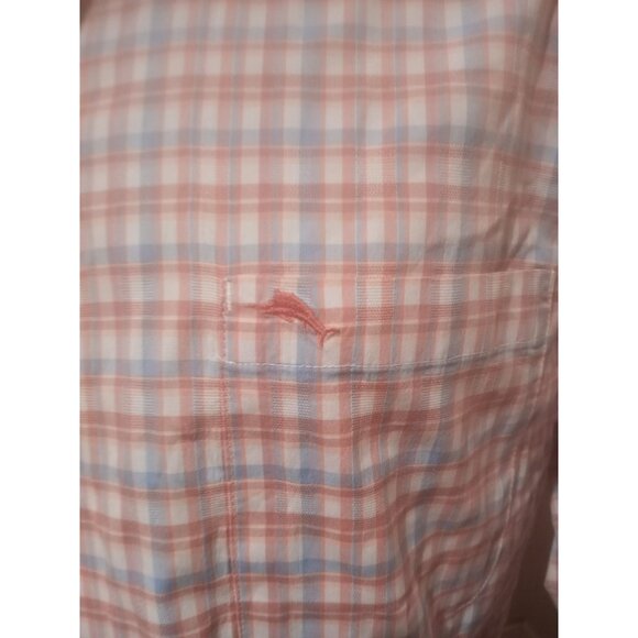 Tommy Bahama Sarasota Stretch Plaid Shirt Men’s Large L Long Sleeve Button Front - Picture 2 of 13